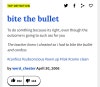 biting the bullet definition