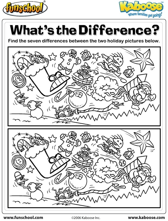 크리스마스 놀이자료 영어단어찾기 그림찾기 다른그림찾기 스도쿠 네이버 블로그 christmas i spy printable